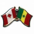 SENEGAL / CANADA COUNTRY FLAG SMALL METAL FRIENDSHIP LAPEL PIN BADGE ... NEW