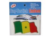 SENEGAL COUNTRY FLAG WAVY BUMPER DECAL STICKER EMBLEM ...