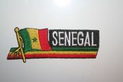 SENEGAL COUNTRY FLAG WORD IRON ON PATCH CREST BADGE .. NEW