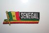SENEGAL COUNTRY FLAG WORD IRON ON PATCH CREST BADGE .. NEW