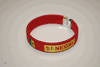 SENEGAL RED COUNTRY FLAG FLEXIBLE C BRACELET WRISTBAND ..NEW