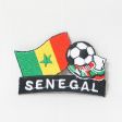 SENEGAL SOCCER BALL FOOTBALL IRON ON EMBROIDERED PATCH CREST BADGE .. NEW