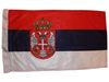 SERBIA 12" X 18" INCHES COUNTRY HIGH QUALITY FLAG WITH SLEAVE WITHOUT STICK .. FIFA SOCCER WORLD CUP .. NEW