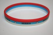 SERBIA 3 LAYERED BRACELET WRISTBAND .... FIFA WORLD CUP SOCCER FOOTBALL .. ADULT & KIDS SIZE .. NEW