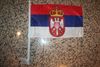 SERBIA  COUNTRY AUTOMOBILE CAR FLAG ON STICK .. FIFA WORLD CUP .. NEW