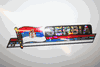 SERBIA COUNTRY FLAG LONG METALIC CAR AUTOMOBILE BUMPER STICKER DECAL EMBLEM .. FIFA WORLD CUP SOCCER FOOTBALL .. NEW