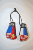SERBIA COUNTRY FLAG MINIATURE BOXING GLOVES .. NEW