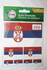 SERBIA COUNTRY FLAG SET OF 7 DIFFERENT SIZE STICKERS DECALS EMBLEMS .. FIFA WORLD CUP .. NEW