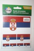 SERBIA COUNTRY FLAG SET OF 7 DIFFERENT SIZE STICKERS DECALS EMBLEMS .. FIFA WORLD CUP .. NEW