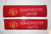 SET OF 2 MANCHESTER UNITED FC FOOTBALL CLUB AUTOMOBILE SEAT BELT PROTECTOR ... NEW