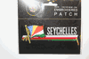 SEYCHELLES COUNTRY FLAG WORD IRON-ON PATCH CREST BADGE .. NEW