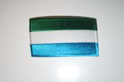 SIERRA LEONE COUNTRY FLAG SMALL IRON ON PATCH CREST BADGE ..NEW