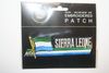 SIERRA LEONE COUNTRY FLAG WORD IRON ON PATCH CREST BADGE . NEW