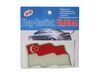 SINGAPORE COUNTRY FLAG WAVY BUMPER DECAL STICKER EMBLEM ...