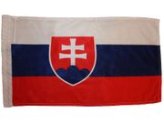 SLOVAKIA 12" X 18" INCHES COUNTRY HIGH QUALITY FLAG WITH SLEAVE WITHOUT STICK .. FIFA SOCCER WORLD CUP .. NEW