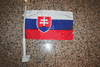SLOVAKIA COUNTRY CAR FLAG FOR YOUR AUTOMOBILE WITH POLE ... NEW