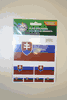 SLOVAKIA COUNTRY FLAG COLLECTION OF 7 DIFFERENT SIZE STICKERS .. NEW