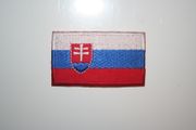 SLOVAKIA COUNTRY FLAG SMALL IRON ON PATCH CREST BADGE .. NEW