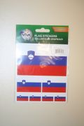 SLOVENIA COUNTRY FLAG COLLECTION OF 7 DIFFERENT SIZE STICKERS .. NEW