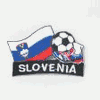 SLOVENIA SOCCER BALL FOOTBALL IRON ON EMBROIDERED PATCH CREST BADGE .. NEW
