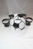SOCCER BALL FOOTBALL SHAPED DRINKING BEER SODA POP FAKE DRINK HARD HAT HELMET HOLDER ... NEW