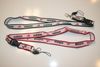 ***SOLD OUT ***2 ADIDAS HIGH QUALITY LANYARDS KEYCHAINS PASSHOLDERS ... 1 WHITE/BLACK & 1 WHITE/RED ... NEW