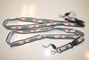 ***SOLD OUT ***2 ADIDAS WHITE AND BLACK HIGH QUALITY LANYARDS KEYCHAINS PASSHOLDERS ... NEW
