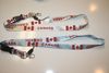 ***SOLD OUT ***2 CANADA COUNTRY FLAG HIGH QUALITY LANYARDS KEYCHAINS PASSHOLDERS ... CHOOSE THE COLOR YOU WANT... NEW