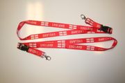 ***SOLD OUT***2 ENGLAND RED COUNTRY FLAG LANYARDS KEYCHAINS PASSHOLDERS .. NEW