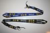 ***SOLD OUT ***2 HAPPY SMILEY FACE LANYARDS KEYCHAINS PASSHOLDERS ... CHOOSE BETWEEN BLUE AND BLACK ... NEW