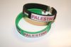 ***SOLD OUT ***2 PALESTINE COUNTRY FLAG FLEXIBLE METAL  NYLON BRACELETS ... CHOOSE BETWEEN BLACK OR GREEN BRACELETS .. NEW
