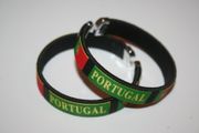 ***SOLD OUT ***2 PORTUGAL BLACK COUNTRY FLAG FLEXIBLE BRACELETS WRISTBANDS .. FIFA WORLD CUP SOCCER FOOTBALL .. NEW