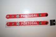 ***SOLD OUT ***2 PORTUGAL COUNTRY FLAG RED SILICONE WRISTBANDS BRACELETS .. SOCCER BALL FOOTBALL .. NEW