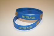 ***SOLD OUT***2 SCOTLAND COUNTRY FLAG BLUE SILICONE BRACELETS ... NEW