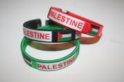 ***SOLD OUT ***3 PALESTINE COUNTRY FLAG FLEXIBLE METAL NYLON BRACELETS ... NEW