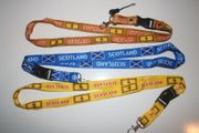 ****SOLD OUT ***3 SCOTLAND COUNTRY FLAG LANYARDS KEYCHAINS PASSHOLDERS .. VARIETY .. NEW