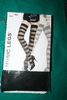 ***SOLD OUT ***BLACK MULTIPLE STRIPES THIGH HIGH STOCKINGS BY MUSIC LEGS 100 - 175 LBS...NEW