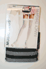 ***SOLD OUT***BLACK SHEER HORIZONTAL STIPED THIGH HIGH NYLON STOCKINGS BY MUSIC LEGS ... 100-175 LBS... NEW 