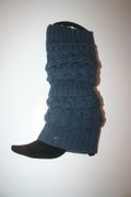 ***SOLD OUT ***BLUISH GREY PAIR OF LADIES LEG WARMERS LEGGINGS BY ANGELINA .. ONE SIZE FITS ALL .. NEW