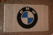 ***SOLD OUT ***BMW CAR LOGO 3 X 5 FEET WHITE FLAG BANNER .. NEW