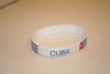 ***SOLD OUT***CUBA WHITE COUNTRY FLAG SILICONE BRACELET ... NEW