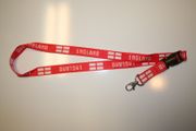 ***SOLD OUT ***ENGLAND RED COUNTRY FLAG LANYARD KEYCHAIN PASSHOLDER .. FIFA WORLD CUP FOOTBALL .. NEW