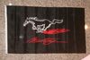 ***SOLD OUT ***FORD MUSTANG BLACK LOGO 3' X 5' FEET FLAG BANNER .. NEW