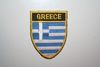 ***SOLD OUT ***GREECE OVAL COUNTRY FLAG IRON ON SHIELD PATCH CREST BADGE  ..NEW