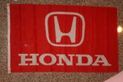 ***SOLD OUT ***HONDA RED CAR LOGO 3' X 5' FEET FLAG BANNER .. NEW