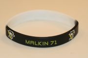 ***SOLD OUT ***MALKIN #71 PITTSBURGH PENGUINS BLACK AND WHITE BRACELET (ADULT/KIDS)
