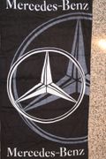 ***SOLD OUT ***MERCEDES-BENZ LOGO BLACK BEACH TOWEL 100% COTTON ... MERCEDES BENZ ... NEW