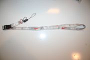 ***SOLD OUT ***NIKE SPORT GREY & WHITE HIGH QUALITY LANYARD KEYCHAIN PASSHOLDER ... NEW