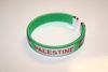 ***SOLD OUT ***PALESTINE GREEN COUNTRY FLAG FLEXIBLE METAL NYLON BRACELET ..  NEW