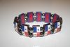 ***SOLD OUT ***PANAMA COUNTRY FLAG FLEXIBLE METAL SPORTS BRACELET WRISTBAND ... NEW